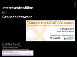 Interessenkonflikte im Gesundheitswesen - Dr. Wolfgang Wodarg* - Nakos