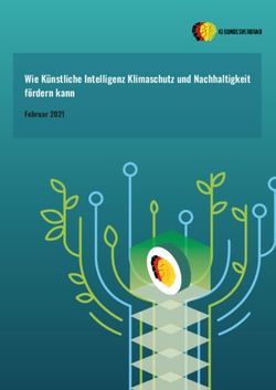 Wie Künstliche Intelligenz Klimaschutz und Nachhaltigkeit fördern kann - Februar 2021