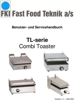 TL-serie Combi Toaster - Benutzer- und Servicehandbuch - FKI Fast Food Teknik