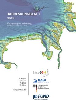 JAHRESKENNBLATT 2015 Kurzfassung der Validierung - R. Hagen J. Freund A. Pl u&szlig; R. Ihde - Bundesanstalt f&uuml;r ...