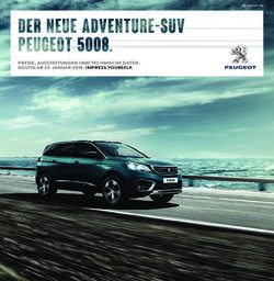 PREISE, AUSSTATTUNGEN UND TECHNISCHE DATEN. G&Uuml;LTIG AB 25. JANUAR 2018. IMPRESS YOURSELF - Peugeot