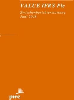VALUE IFRS PLC ZWISCHENBERICHTERSTATTUNG JUNI 2018 - PWC