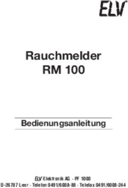 Rauchmelder RM 100 Bedienungsanleitung