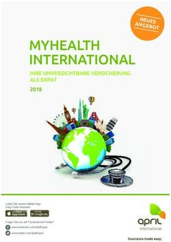 MYHEALTH INTERNATIONAL - IHRE UNVERZICHTBARE VERSICHERUNG ALS EXPAT - ihre unverzichtbare ...