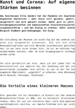 Kunst und Corona: Auf eigene St&auml;rken besinnen - B&uuml;rgerportal Bergisch Gladbach