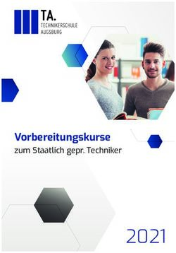 Vorbereitungskurse zum Staatlich gepr. Techniker - Technikerschule Augsburg