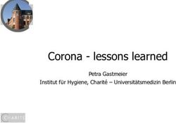 Corona - lessons learned - Petra Gastmeier Institut für Hygiene, Charité - Universitätsmedizin Berlin - Aktion Saubere Hände