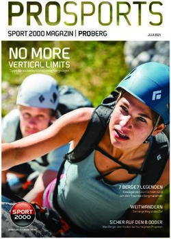 NO MORE VERTICAL LIMITS - SPORT 2000 MAGAZIN PROBERG
