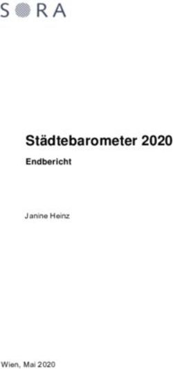 Städtebarometer 2020 Endbericht - Janine Heinz - Wien, Mai 2020 - Österreichischer Städtebund