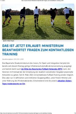 DAS IST JETZT ERLAUBT: MINISTERIUM BEANTWORTET FRAGEN ZUM KONTAKTLOSEN TRAINING - TSV Assling