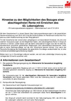 Hinweise zu den M&ouml;glichkeiten des Bezuges einer abschlagsfreien Rente mit Erreichen des 63. Lebensjahres
