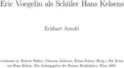 Eric Voegelin als Sch uler Hans Kelsens - Eckhart Arnold