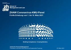 ZHAW Coronavirus-KMU-Panel - F&uuml;nfte Erhebung vom 1. bis 10. M&auml;rz 2021 - Building Competence. Crossing Borders.