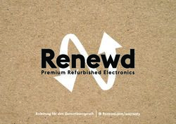 Anleitung für den Garantieanspruch globe Renewd.com/warranty