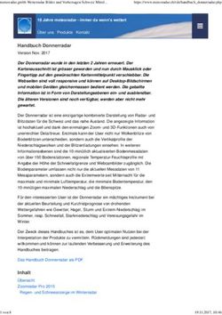 Handbuch Donnerradar Version Nov. 2017 - Meteoradar.ch