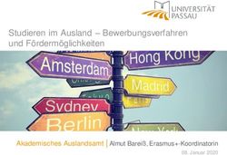 Studieren im Ausland - Bewerbungsverfahren und F&ouml;rderm&ouml;glichkeiten - Akademisches Auslandsamt Almut Barei&szlig;, Erasmus+-Koordinatorin ...