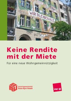 Keine Rendite mit der Miete - F&uuml;r eine neue Wohngemeinn&uuml;tzigkeit