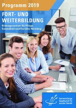 Programm 2019 FORT- UND WEITERBILDUNG - Bildungszentrum f&uuml;r Pflege, Gesundheit und Soziales N&uuml;rnberg - GGSD