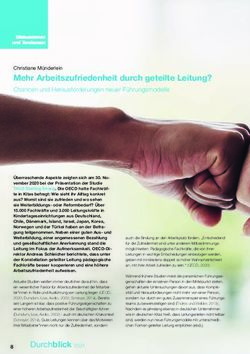 Mehr Arbeitszufriedenheit durch geteilte Leitung? - Chancen und Herausforderungen neuer F&uuml;hrungsmodelle - Evangelischer ...