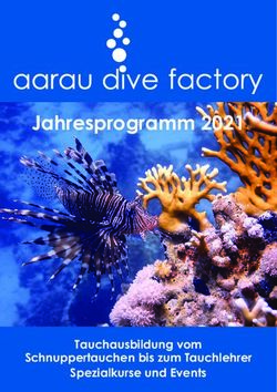 Jahresprogramm 2021 - Tauchausbildung vom Schnuppertauchen bis zum Tauchlehrer Spezialkurse und Events - aarau dive factory