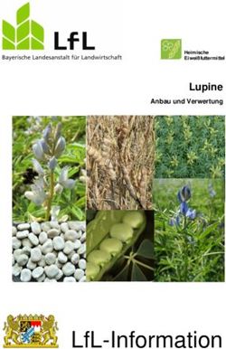 LFL-INFORMATION - LUPINE ANBAU UND VERWERTUNG - BAYERISCHE LANDESANSTALT F&Uuml;R ...