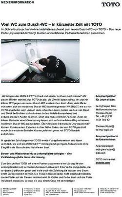 Vom WC zum Dusch-WC - in k&uuml;rzester Zeit mit TOTO - MEDIENINFORMATION