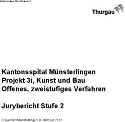 Kantonsspital M&uuml;nsterlingen Projekt 3i, Kunst und Bau Offenes, zweistufiges Verfahren Jurybericht Stufe 2 - Frauenfeld/M&uuml;nsterlingen, 8. Oktober 2011