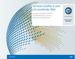 Vertrauen schaffen in einer sich wandelnden Welt - Lösungen, die Qualität, Sicherheit und Nachhaltigkeit für künftige Generationen gewährleisten ...