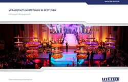VERANSTALTUNGSTECHNIK IN BESTFORM - Leistungen die begeistern www.lite-tech.de - Lite-Tech ...