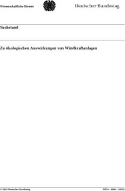 Sachstand Zu &ouml;kologischen Auswirkungen von Windkraftanlagen - Wissenschaftliche Dienste