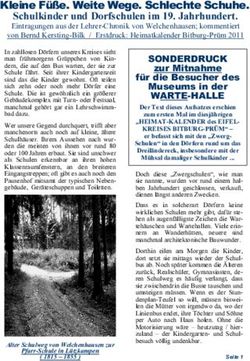 Kleine Füße. Weite Wege. Schlechte Schuhe.