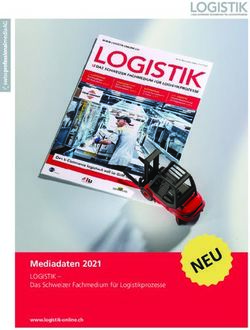 Mediadaten 2021 LOGISTIK - Das Schweizer Fachmedium für Logistikprozesse - www.logistik-online.ch - Logistik und Fördertechnik