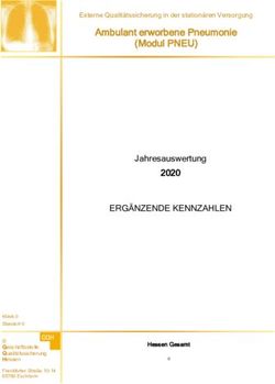 Ambulant erworbene Pneumonie (Modul PNEU) - ERGÄNZENDE KENNZAHLEN Jahresauswertung 2020 - GQH
