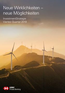 Neue Wirklichkeiten - neue Möglichkeiten - InvestmentStrategie Viertes Quartal 2019 - HSBC ...