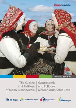The Cuisine and Folklore of Moravia and Silesia Gastronomie und Folklore Mährens und Schlesiens