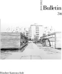 Bulletin 34 - B&uuml;ndner Kantonsschule - Kanton Graub&uuml;nden