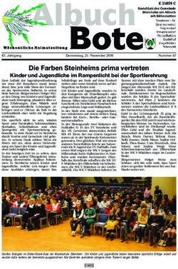Die Farben Steinheims prima vertreten - Kinder und Jugendliche im Rampenlicht bei der Sportlerehrung - Steinheim am Albuch