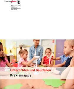 Unterrichten und Beurteilen Praxismappe - Kanton Glarus