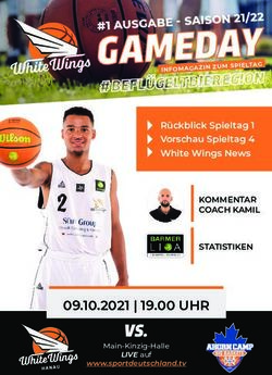 19.00 UHR - #1 AUSGABE - SAISON 21/22 R&uuml;ckblick Spieltag 1 Vorschau Spieltag 4 White Wings News - White Wings Hanau
