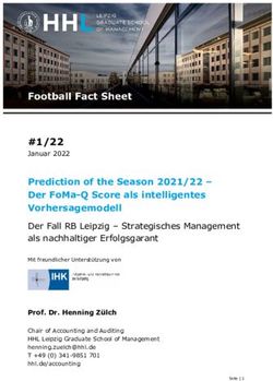 #1/22 JANUAR 2022 PREDICTION OF THE SEASON 2021/22 - DER FOMA-Q SCORE ALS INTELLIGENTES VORHERSAGEMODELL
