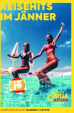 REISEHITS IM JÄNNER - Die besten Angebote für Kreuzfahrten, Rundreisen, Autoreisen und Events - BILLA Reisen