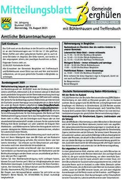 Amtliche Bekanntmachungen - Gemeinde Berghülen