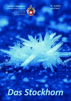 Das Stockhorn - Sektion Stockhorn Schweizer Alpen-Club SAC Club Alpin Suisse Club Alpino Svizzero Club Alpin Svizzer - SAC Stockhorn