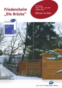 Friedensheim "Die Brücke" - Wohnen im Alter 29. Jahrgang Februar - März - April 2019 Ausgabe 1/2019 - Theodor Fliedner Stiftung