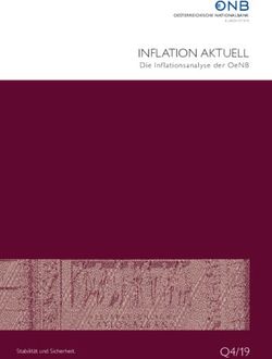 INFLATION AKTUELL DIE INFLATIONSANALYSE DER OENB - STABILIT&Auml;T UND SICHERHEIT.
