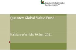 Quantex Global Value Fund - Halbjahresbericht 30. Juni 2021