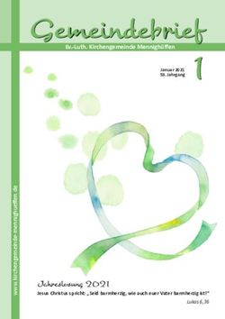 Gemeindebrief . Jahrgang 11 - Kirchengemeinde Mennigh&uuml;ffen
