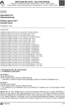 AMTLICHES BULLETIN - BULLETIN OFFICIEL - Parlament.ch