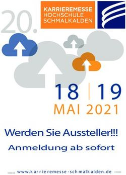 20 18 19 MAI 2021 Werden Sie Aussteller!!! Anmeldung ab sofort - Karrieremesse Schmalkalden