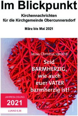 Im Blickpunkt Kirchennachrichten f&uuml;r die Kirchgemeinde Obercunnersdorf - M&auml;rz bis Mai 2021 - Gemeinde Kottmar